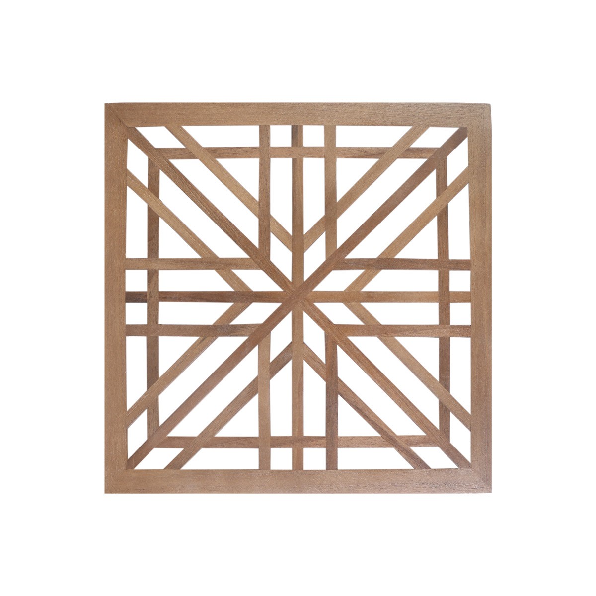 Walnut Wall Jali Panel | Square Cut Design Panel 1