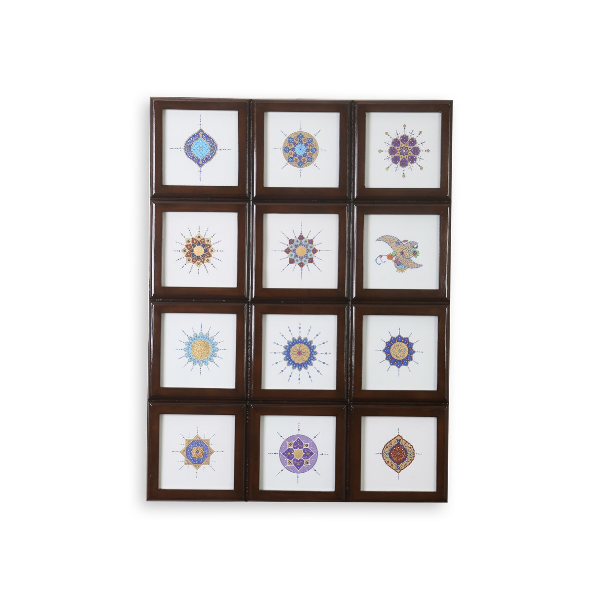 12 Piece Miniature Art Work | Calligraphy Artwork on Walnut Wood 1