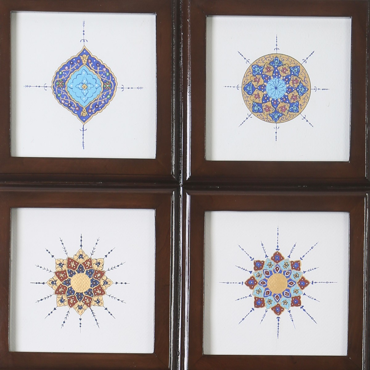 12 Piece Miniature Art Work | Calligraphy Artwork on Walnut Wood 2