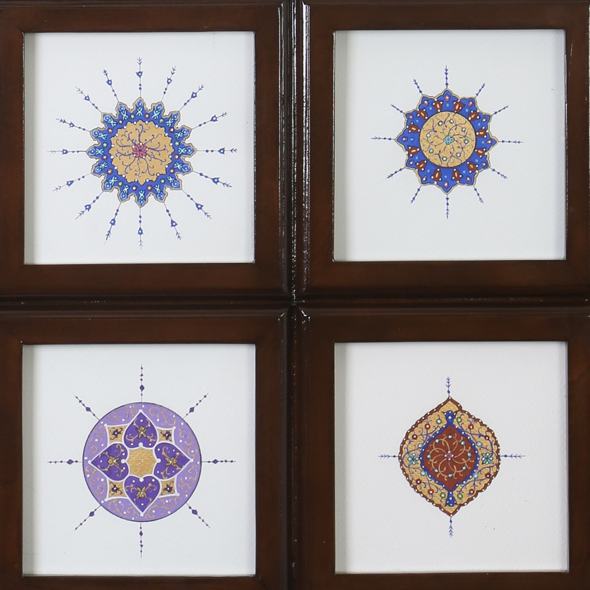 12 Piece Miniature Art Work | Calligraphy Artwork on Walnut Wood 4