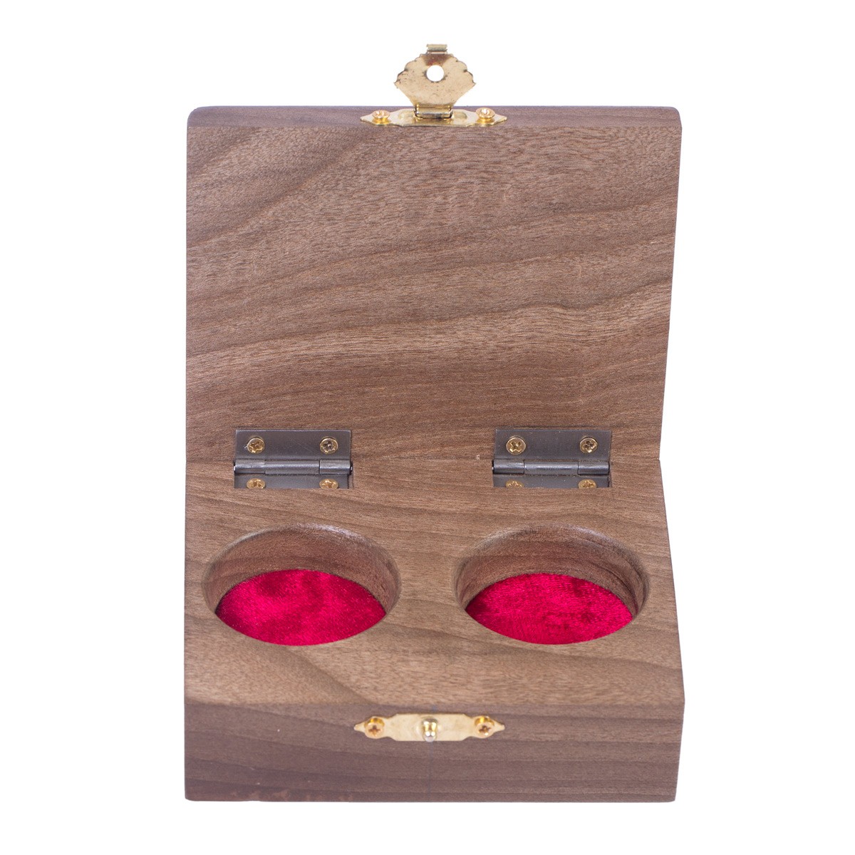 Walnut Carved Ring Box | Antique Two-in-one Ring Box 4