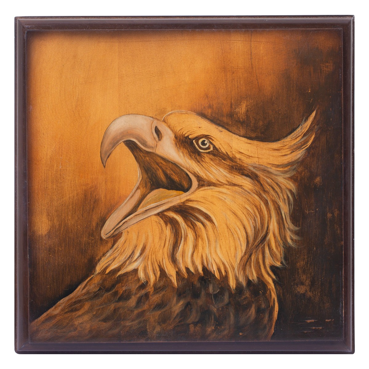 Eagle Painted Jewelry Box | Walnut Square Jewel Box 4