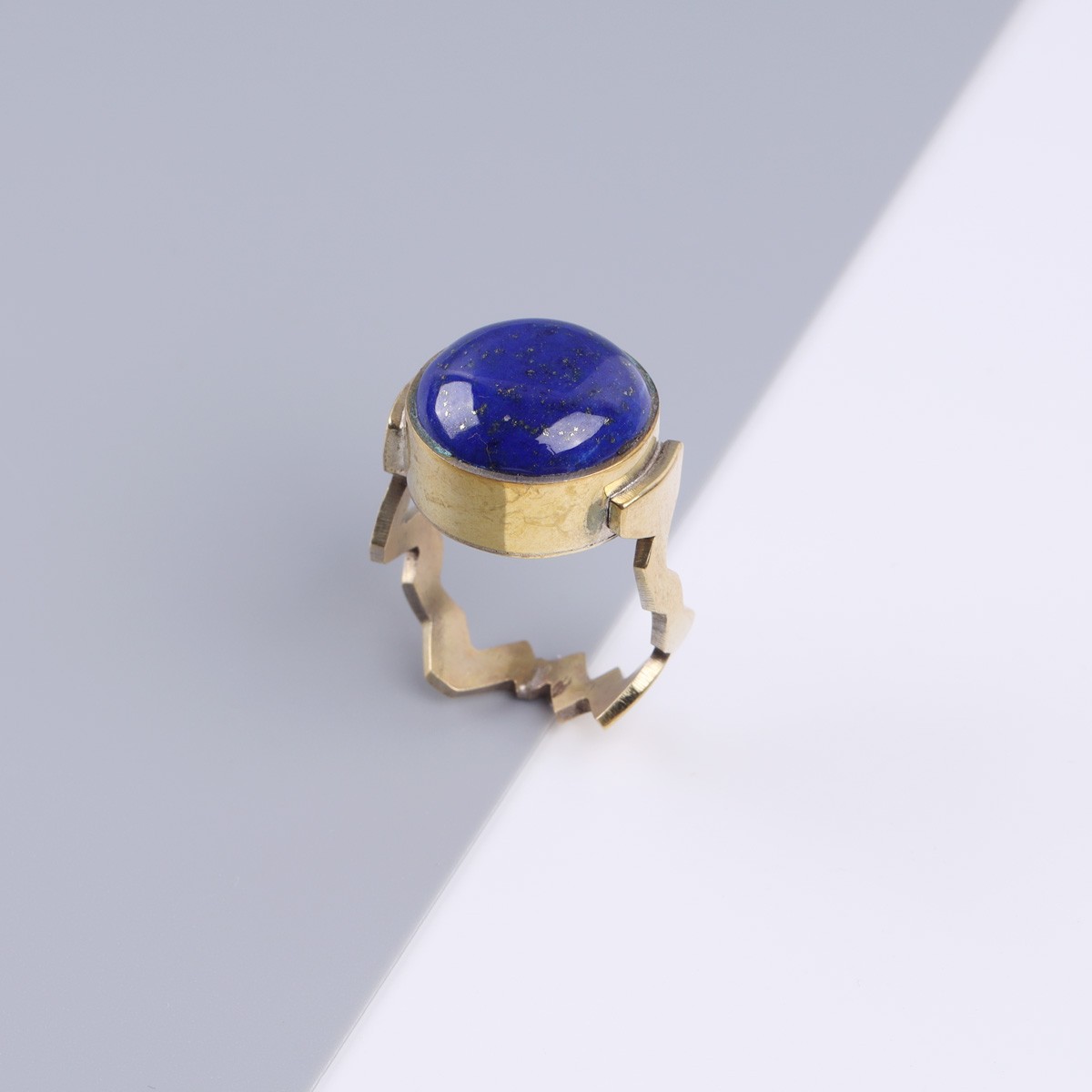Gold Plated Ring | Lapis Stone Ring 1
