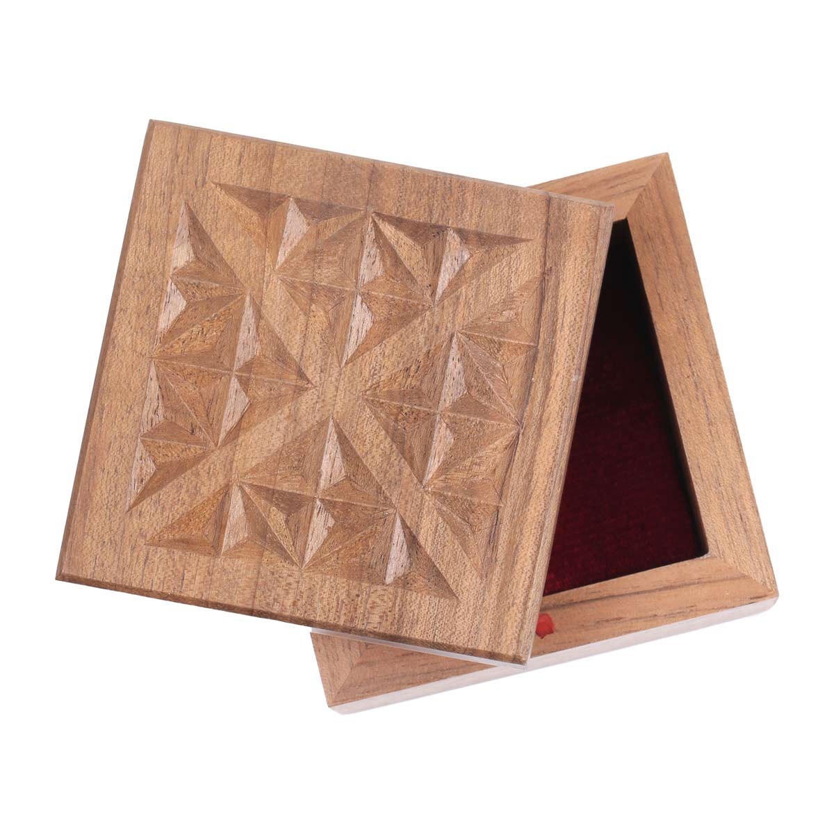 Mini Wooden Gift Box | Square Ring Box 3