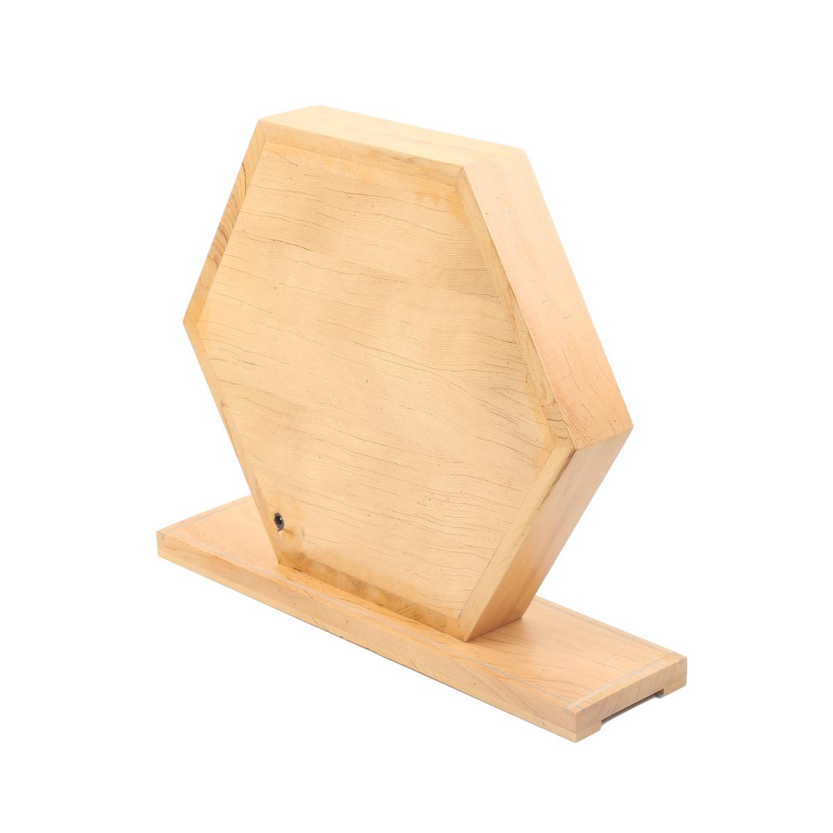 Archa Wood Handcrafted Lamp Stand | Hexagonal Jali Panel Table Lamp 4