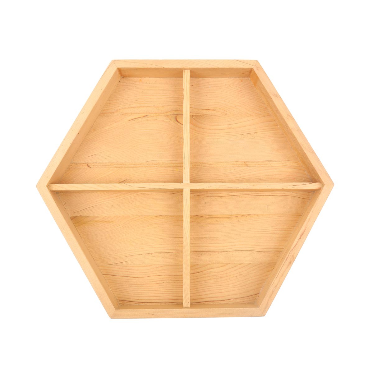 Archa Wood Dry Fruit Plate | Hexagonal Candy Dish 2