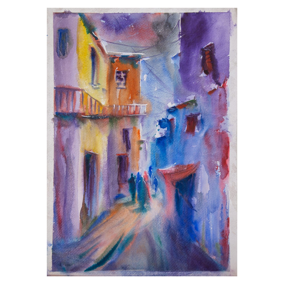 Kabul Alley Painting| Water Color Artwork 1