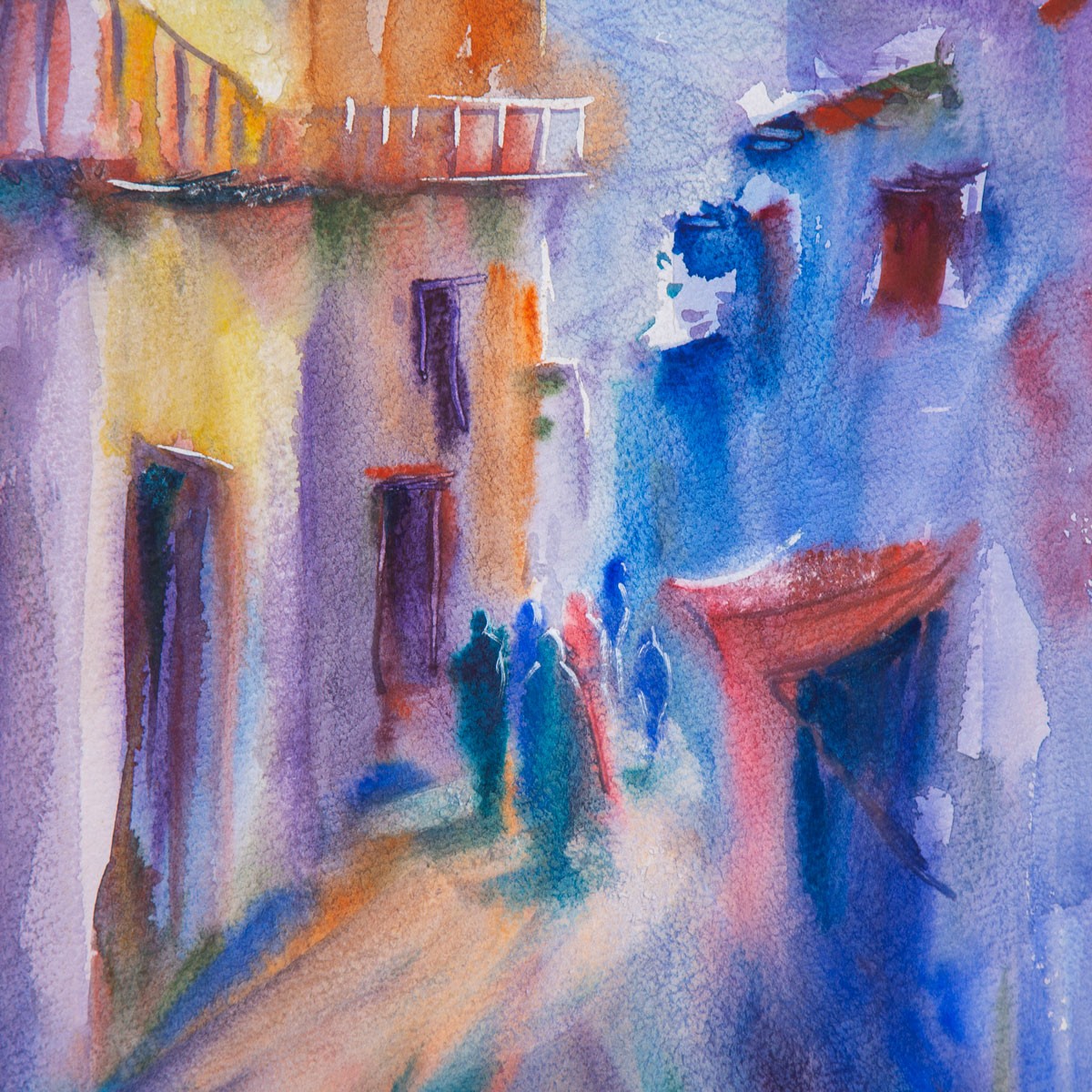 Kabul Alley Painting| Water Color Artwork 2