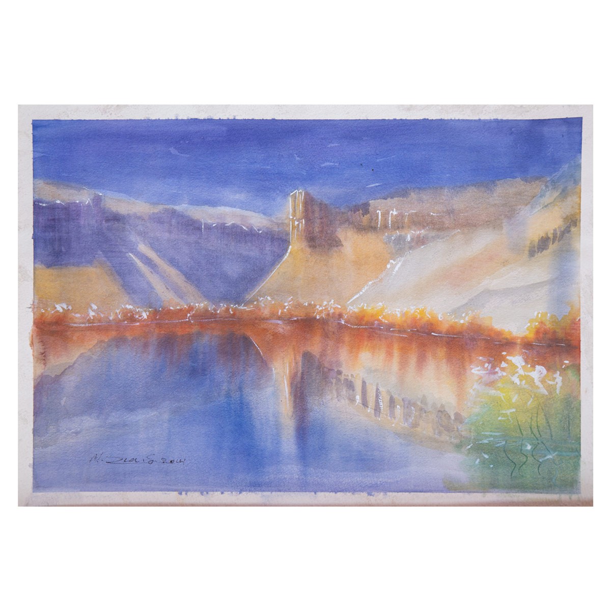 Band-e-Amir Painitng| Water Color Artwork 1
