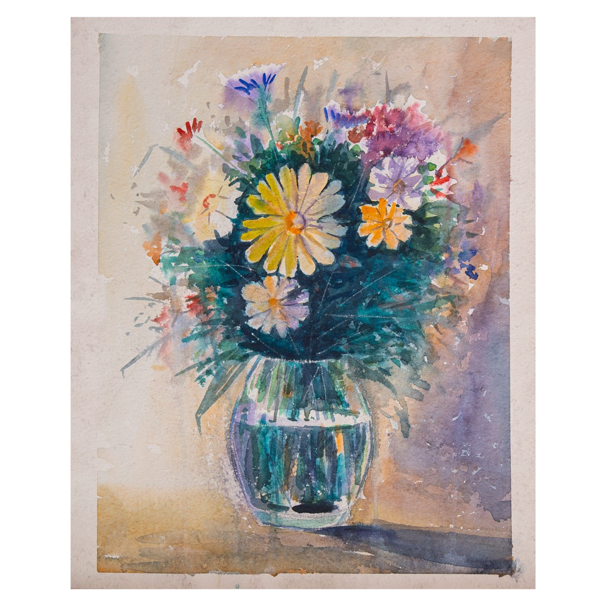 Flower Vase Painting| Water Color Artwork 1