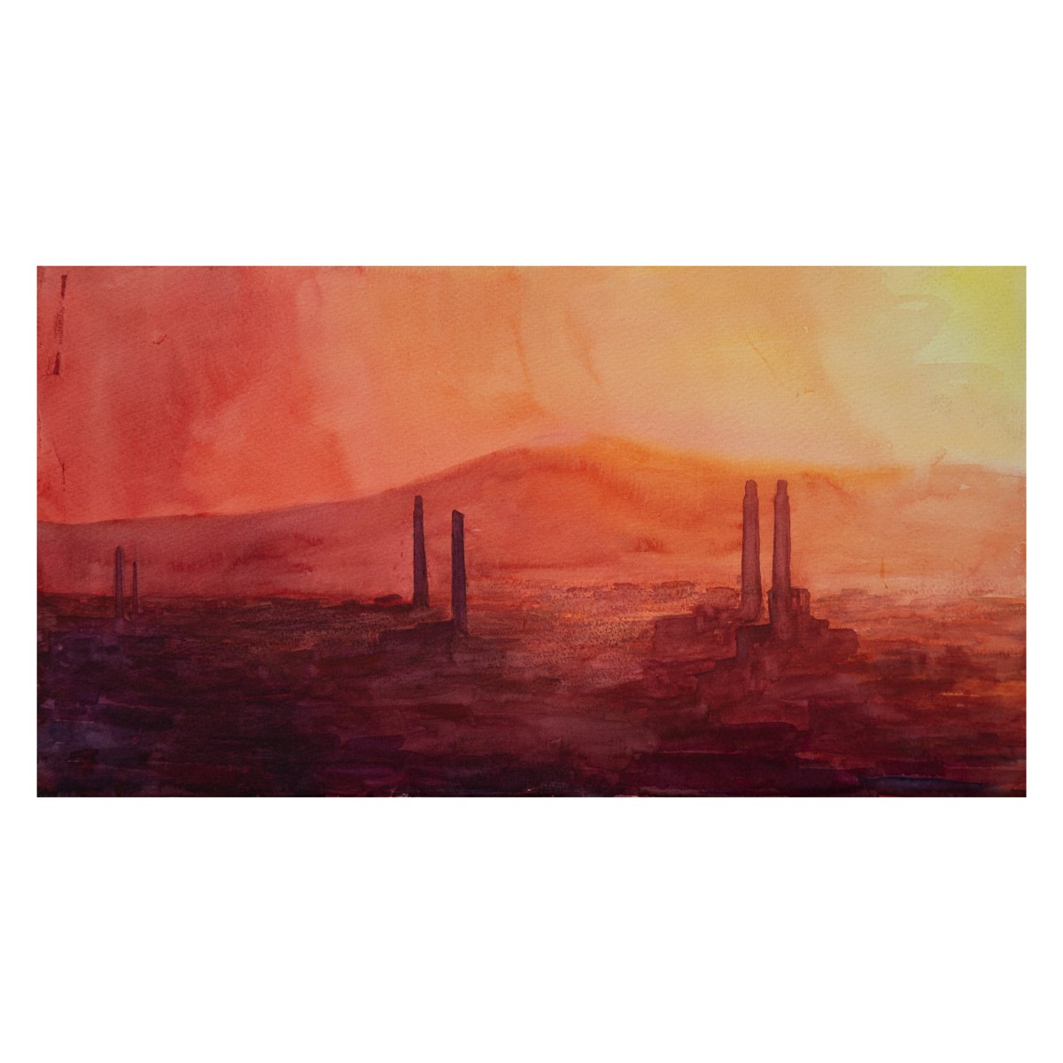 Sunset Painting | Water Color Artwork 1