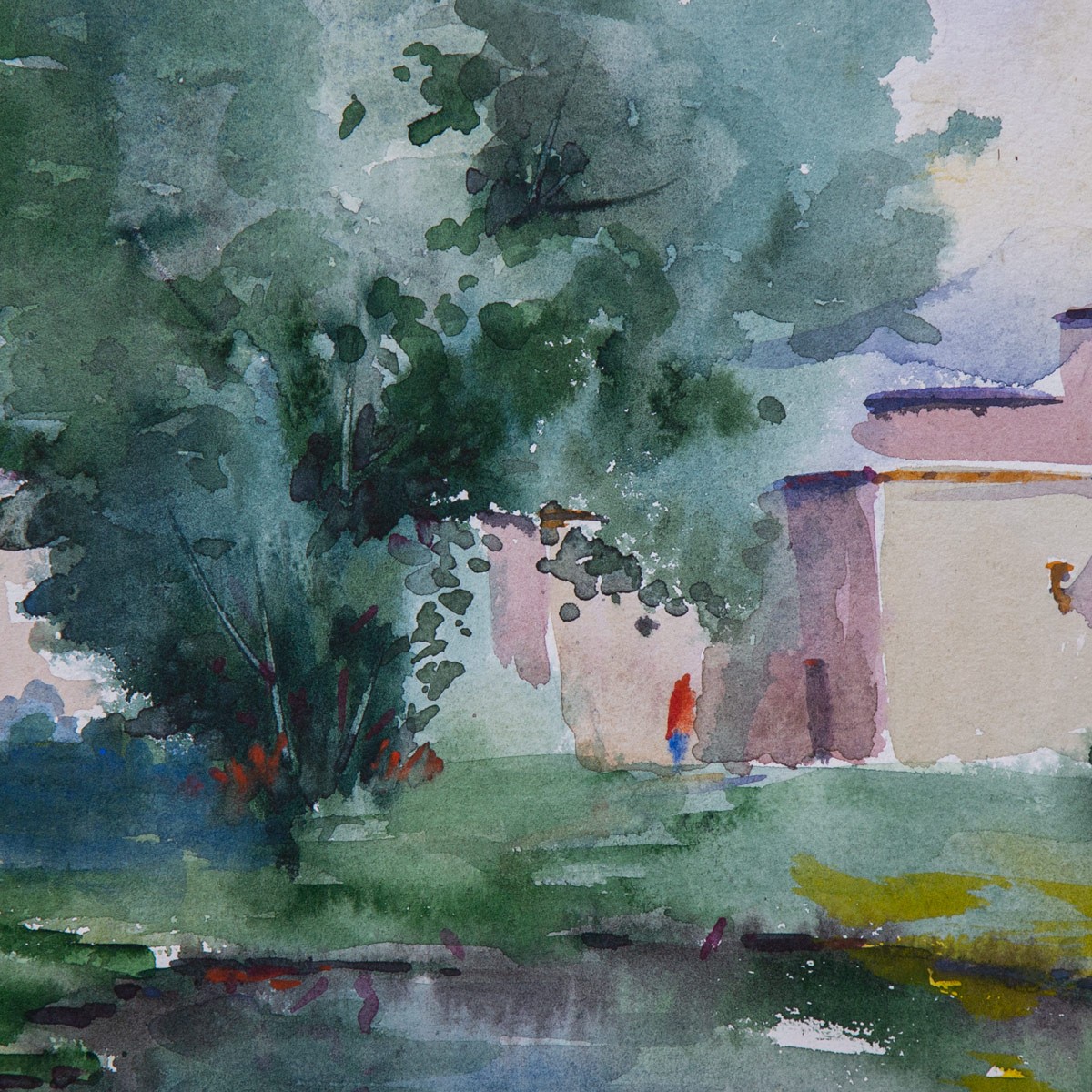 Afghan Village Painting| Water Color Fine Art 2