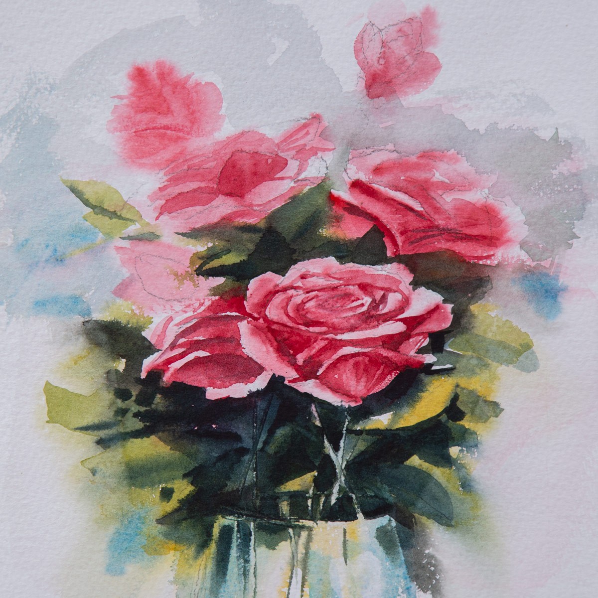 Pink Roses Vase| Flowers Fine Art 2