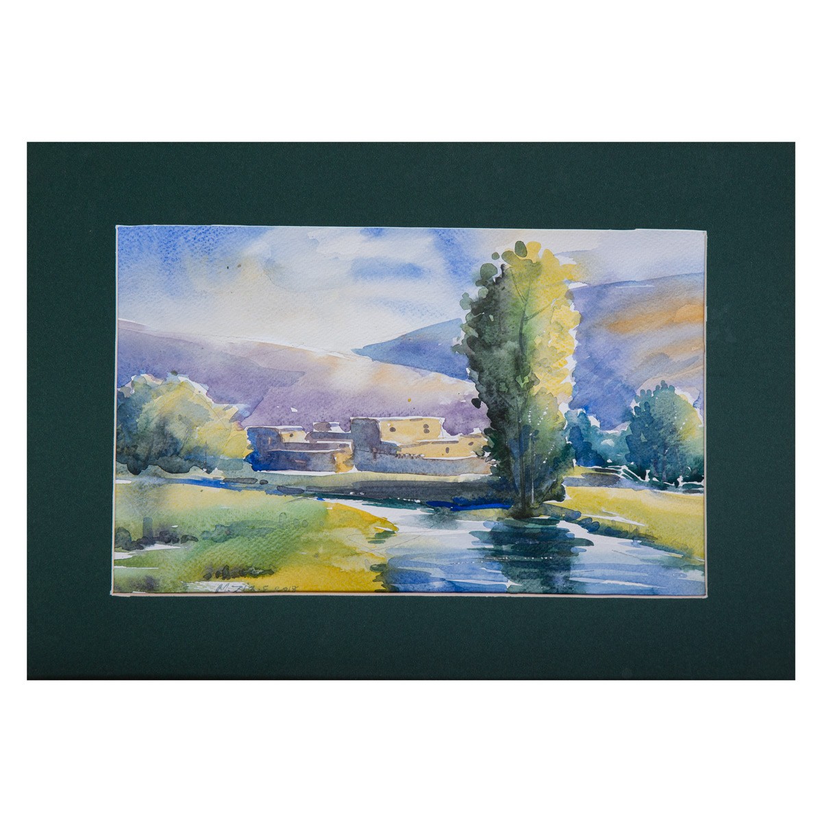 Afghan Village Painting| Water Color Fine Art 1