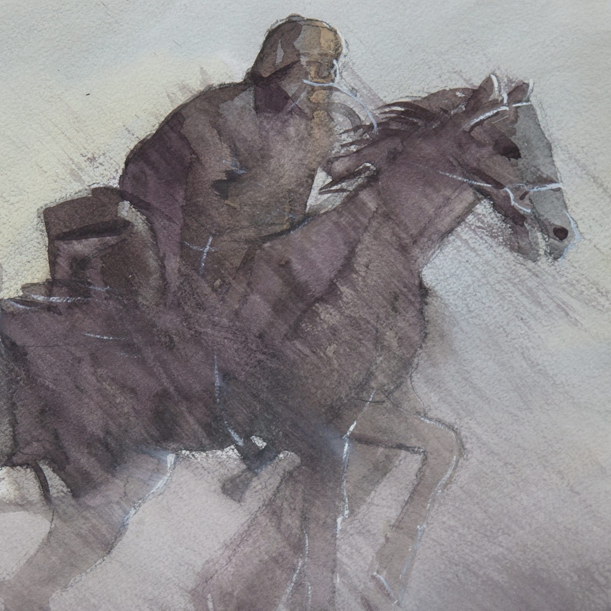 Buzkashi Artwork| Water Color Sketch Afghanistan 2