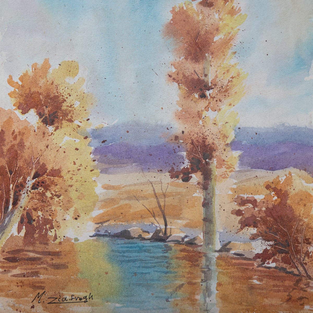 Fall Trees Painting| Water Color Art 2