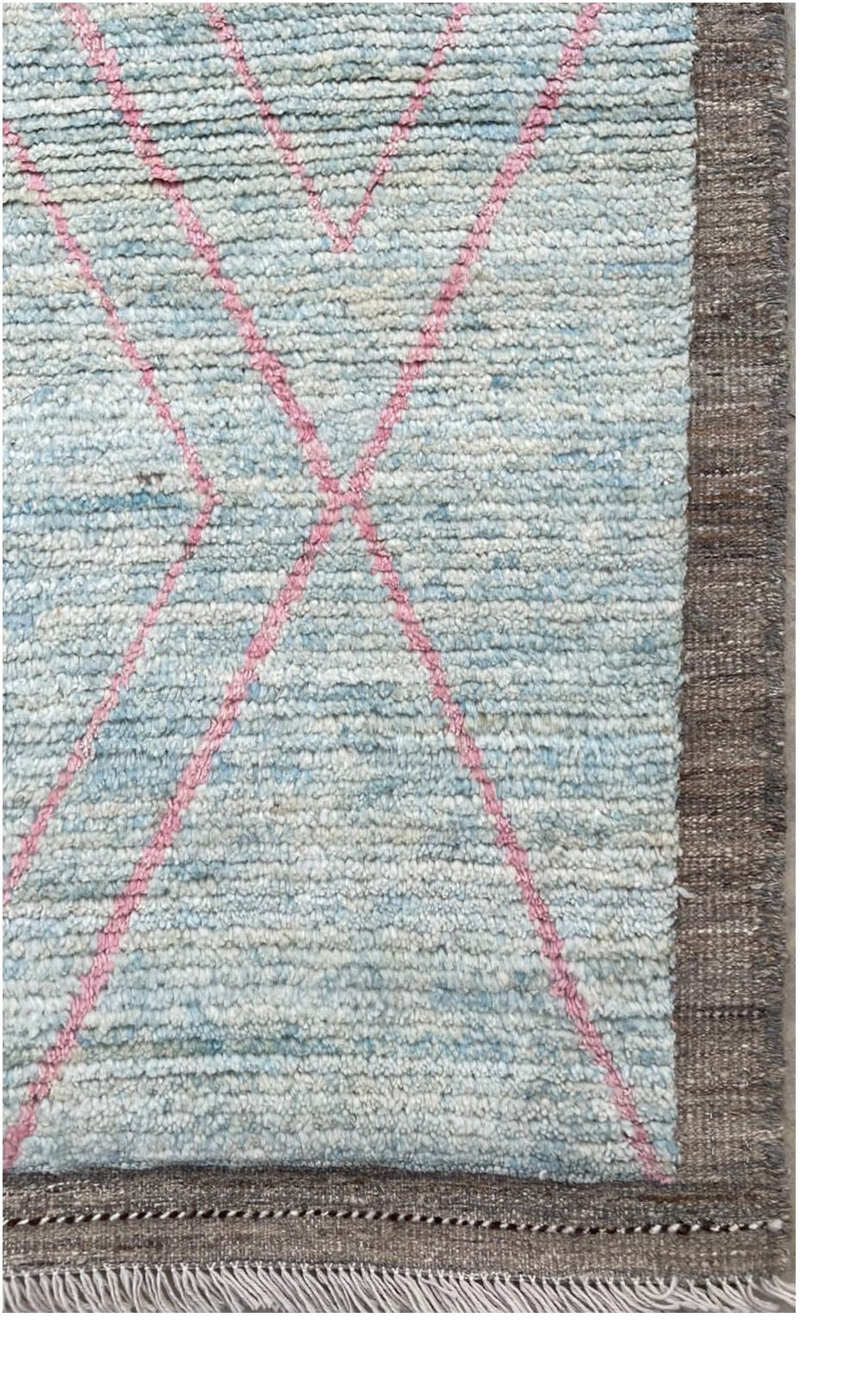 Bluish Handmade Afghan Gabba Carpet | Turkmen Weave Area Carpet 9.90 X 3 (ft) 4