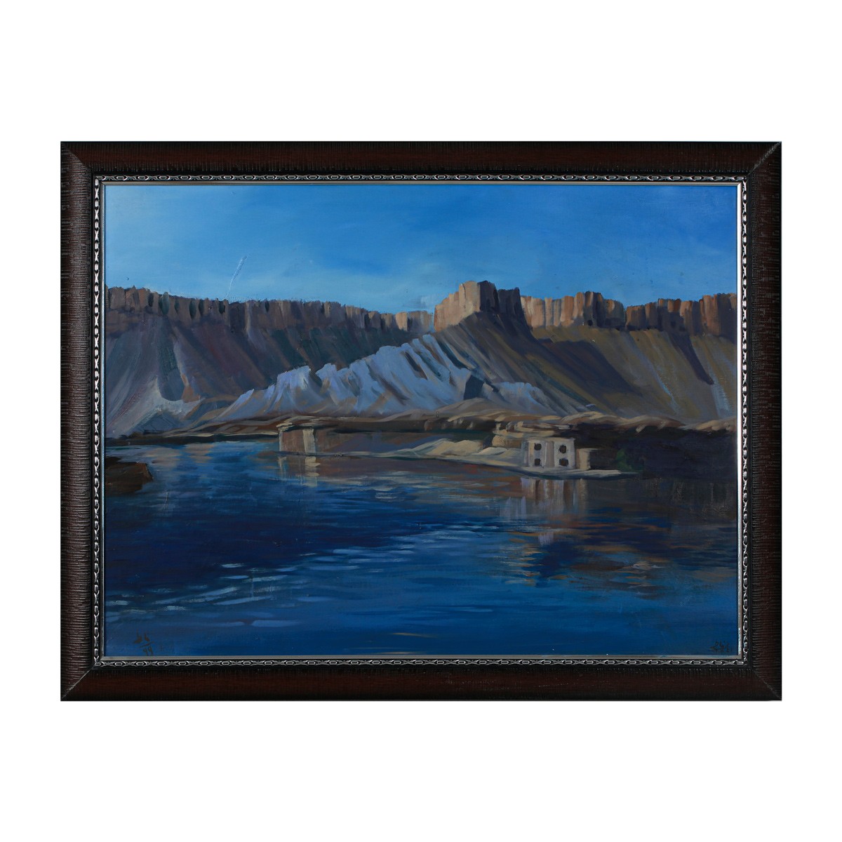Bande Amir Landscape Painting | Mountainous Bande Amir Art Work 1