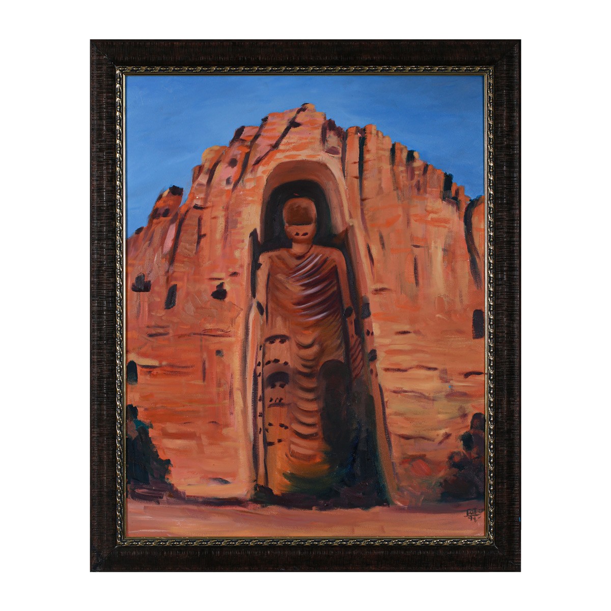 Bamyan Buddha Painting | Ancient Statue Artwork 1