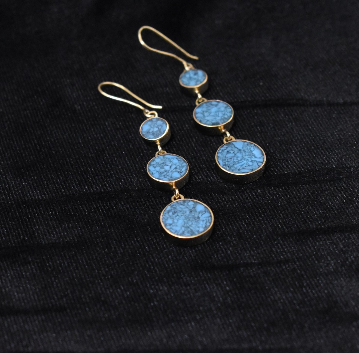 Triple Round Earring 3