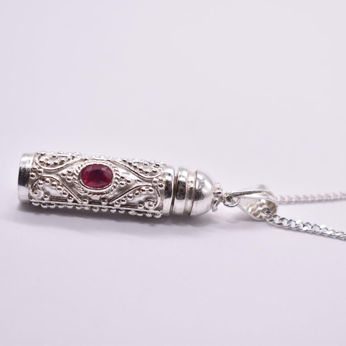 Silver Ruby Pendant 5