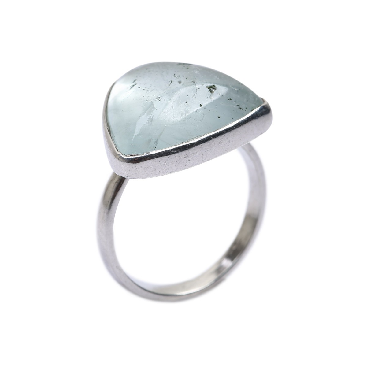 Aquamarine Gold Plated Men's Ring | Silver Bronze Ring 1