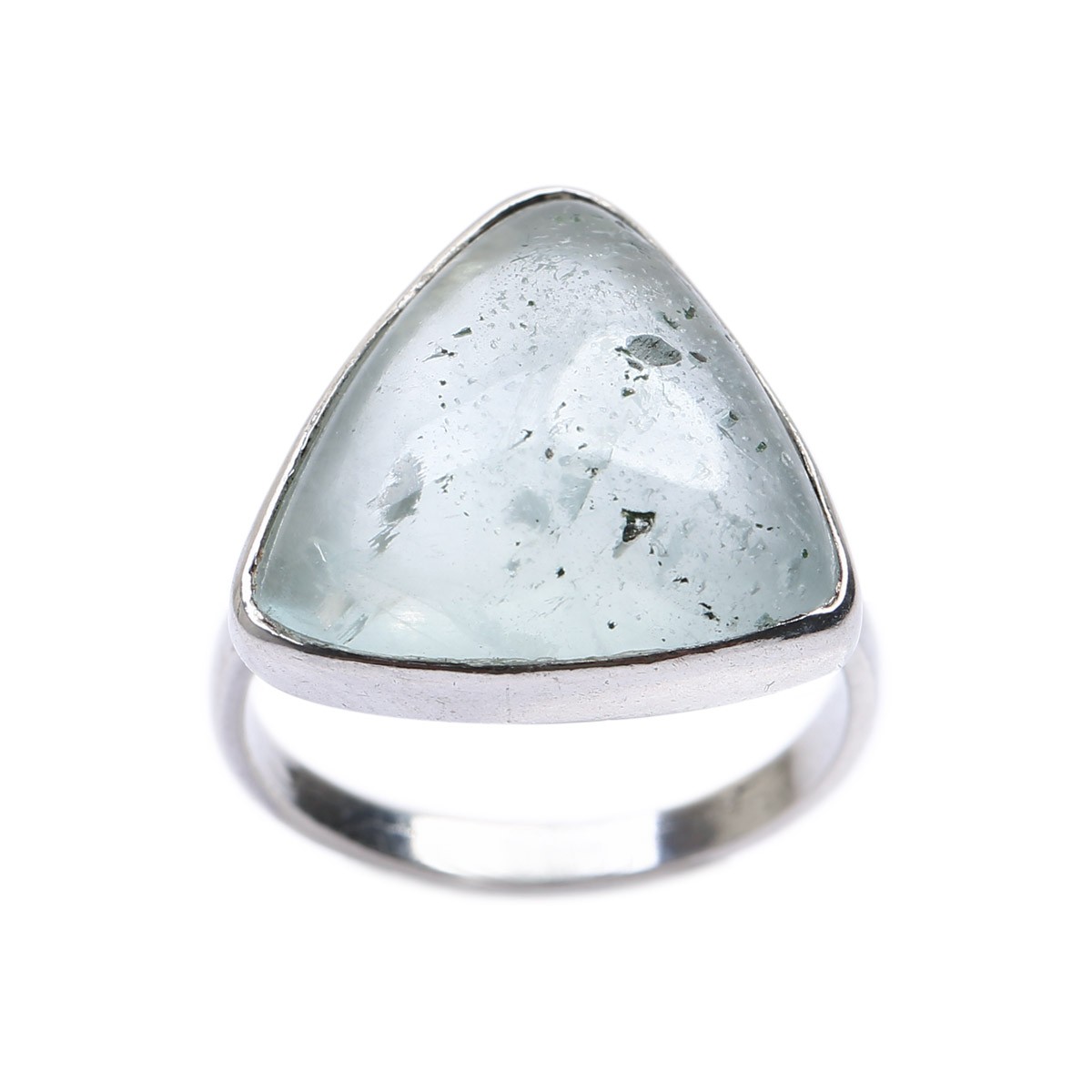 Aquamarine Gold Plated Men's Ring | Silver Bronze Ring 2