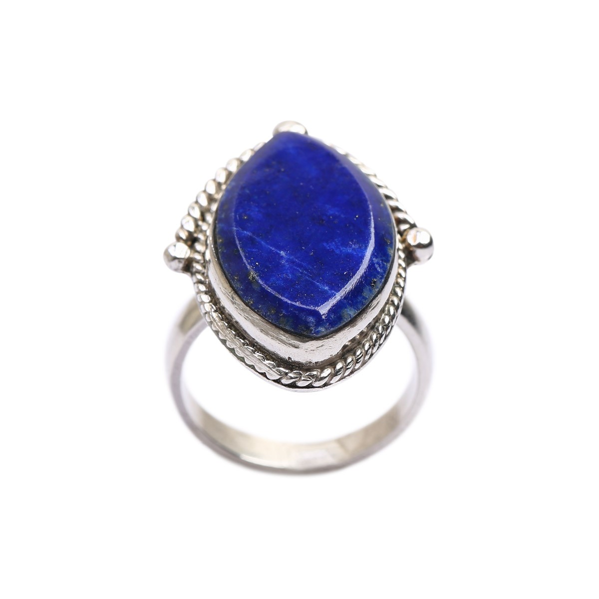Lapis Lazuli Silver Ring | Marquise Ring 2