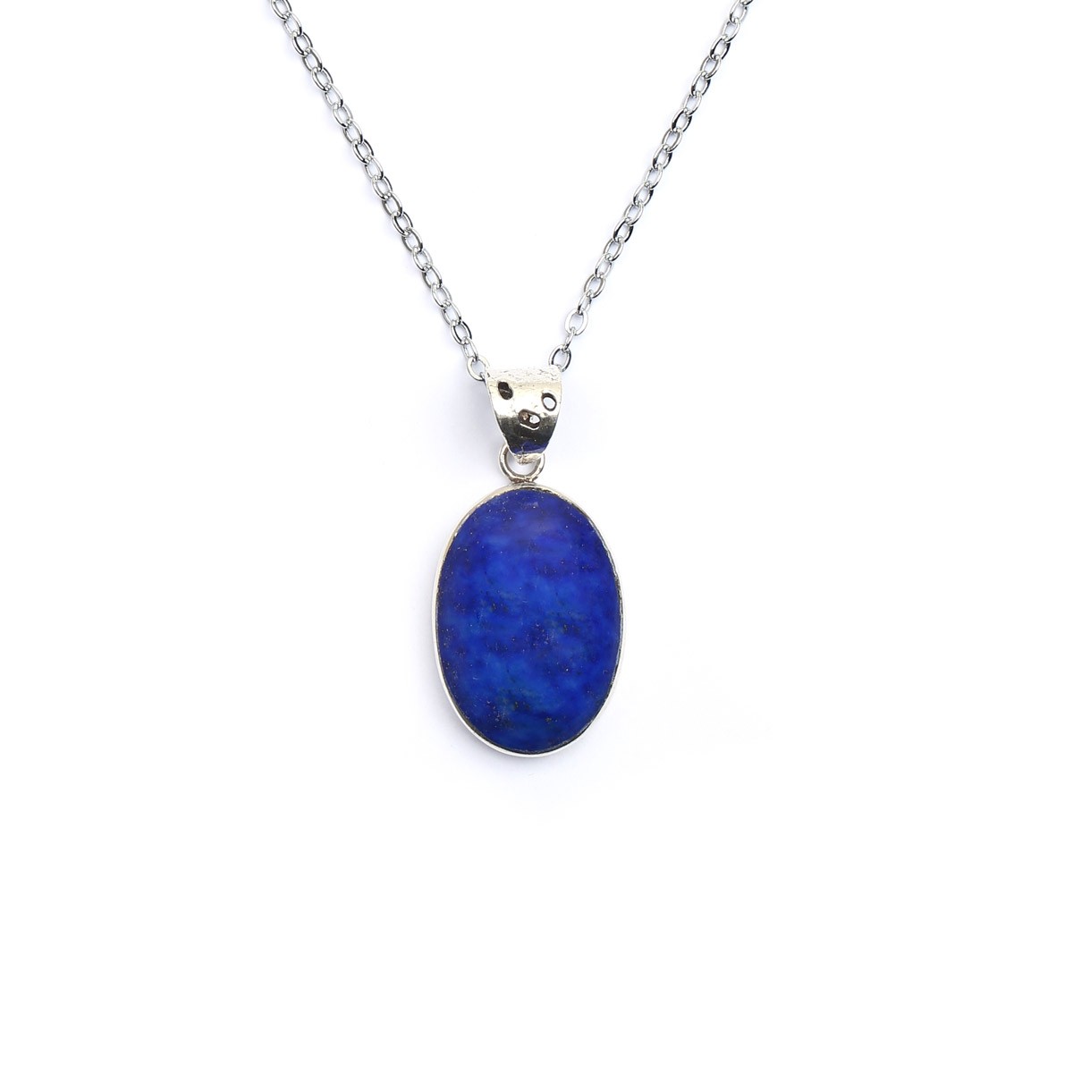 Lapis Lazuli Pendant | Silver Chain Locket 2