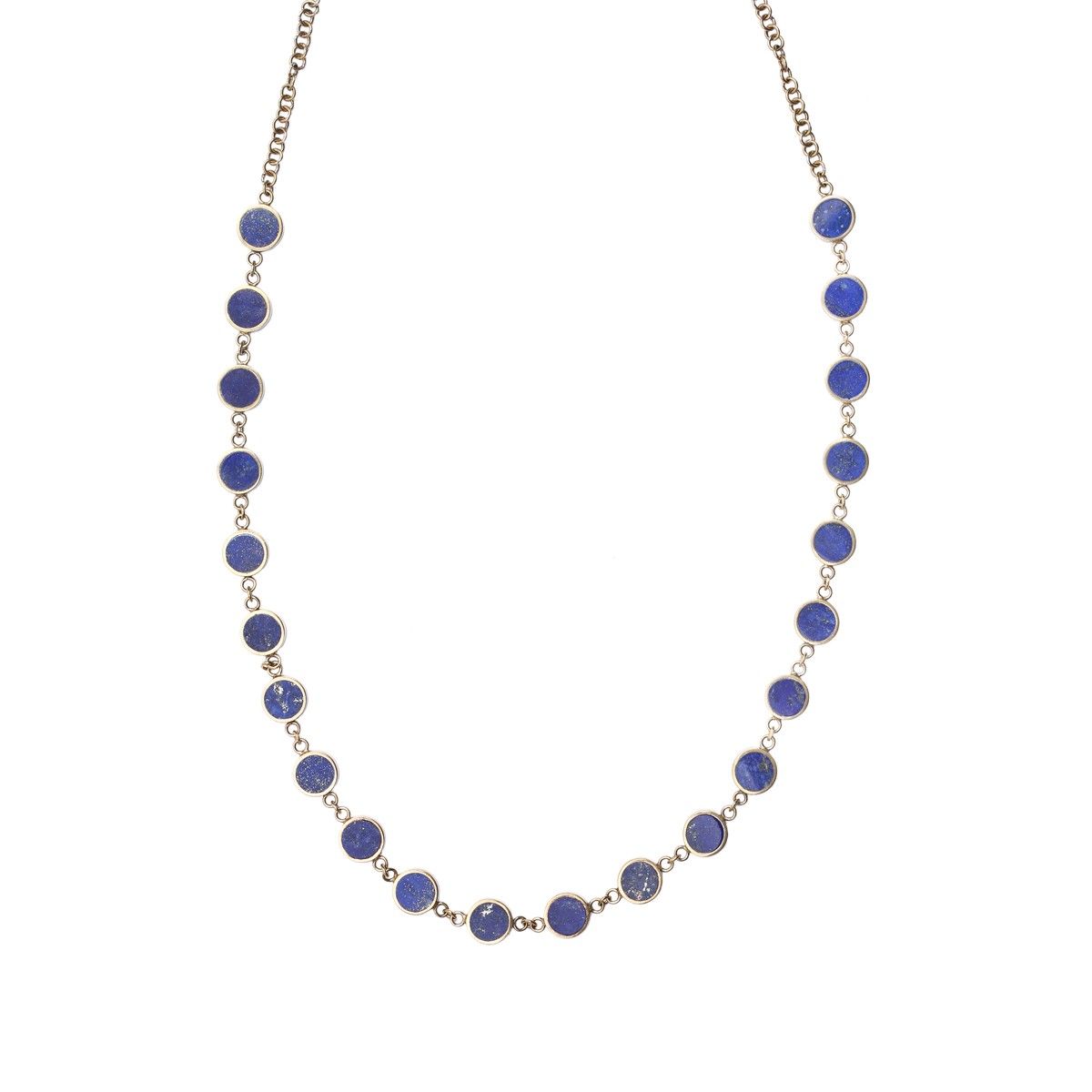 Lapis Lazuli Silver Necklace | Gold Plated Choker Necklace 1