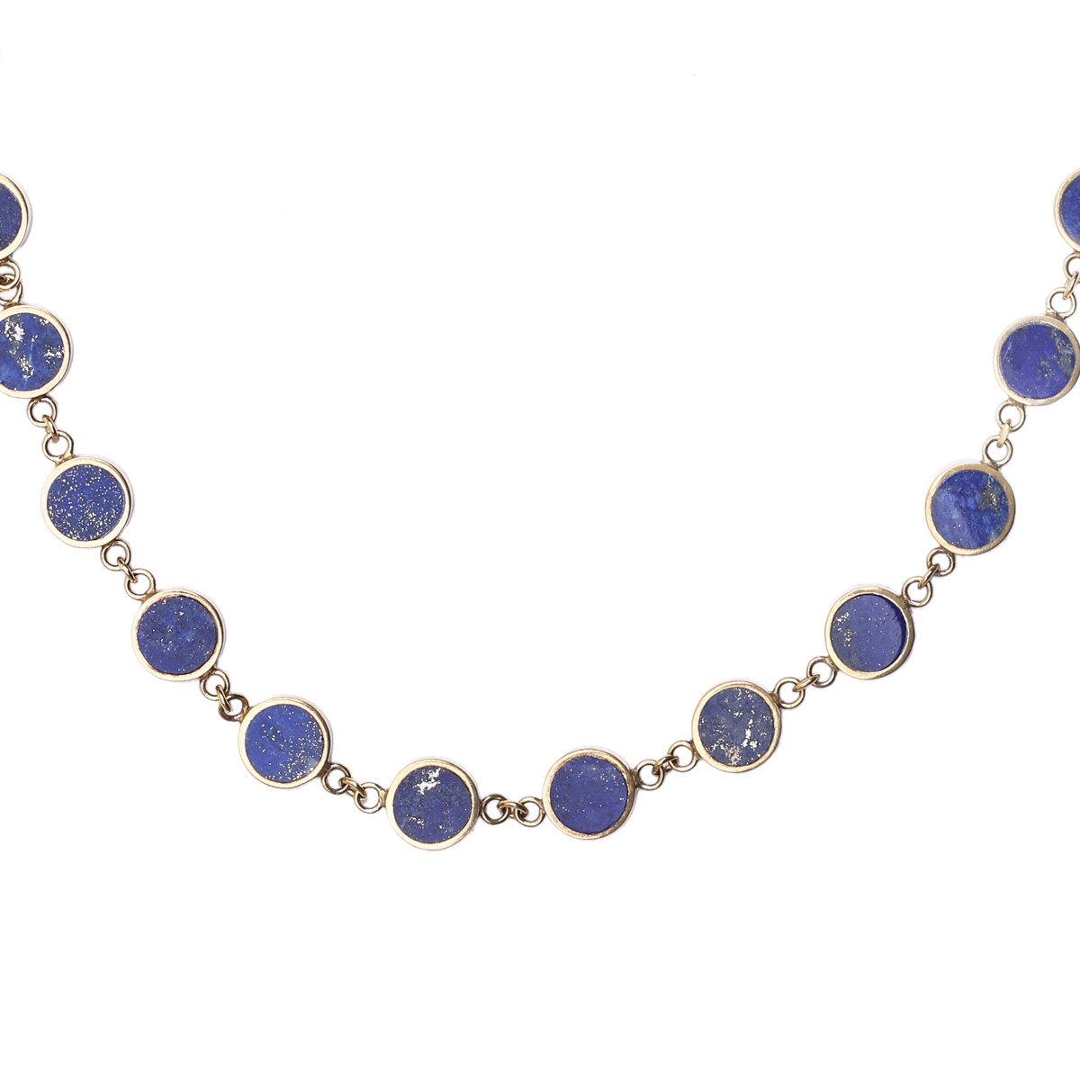 Lapis Lazuli Silver Necklace | Gold Plated Choker Necklace 2