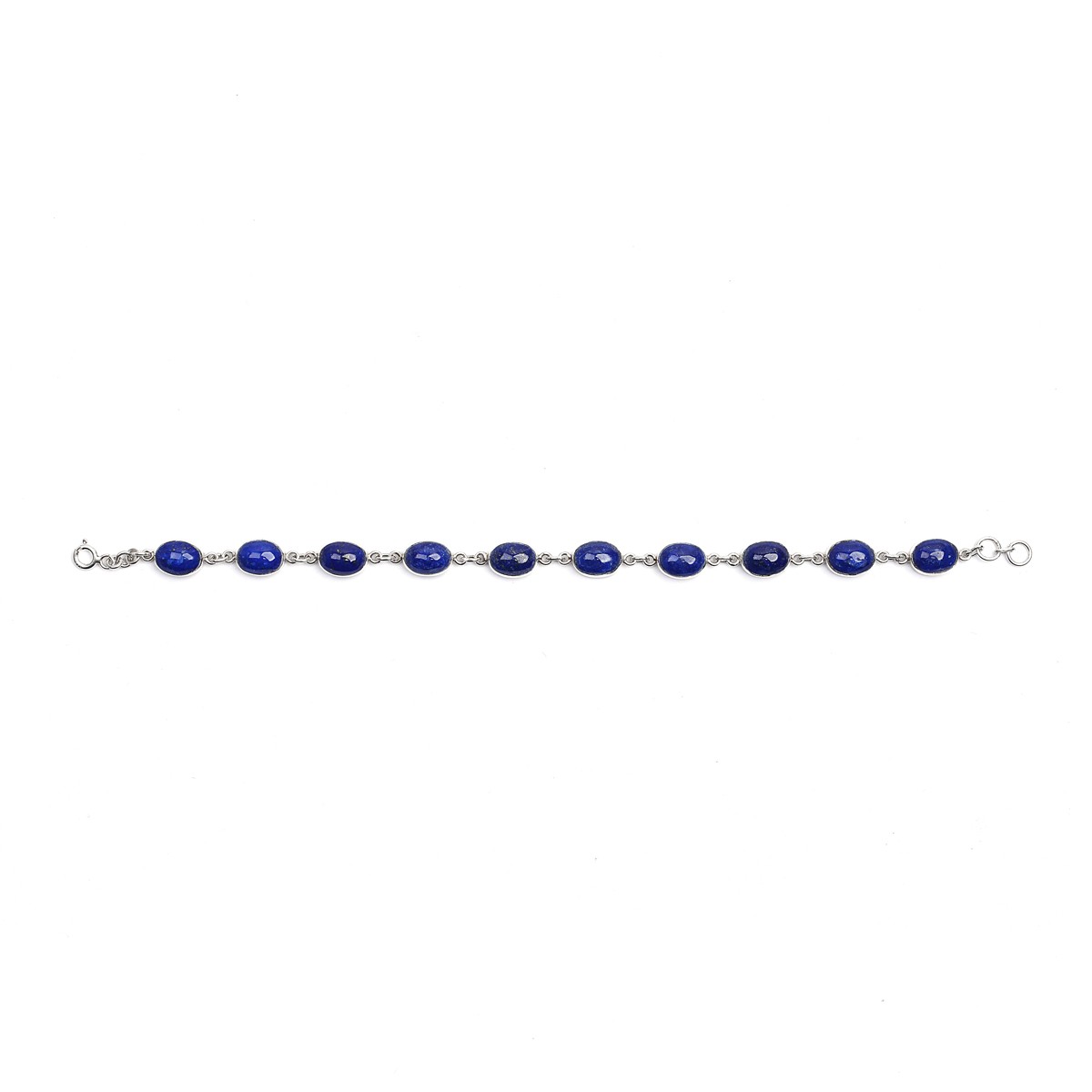 Lapis Silver Beaded Bracelet | Birthstone Silver Bracelet 2