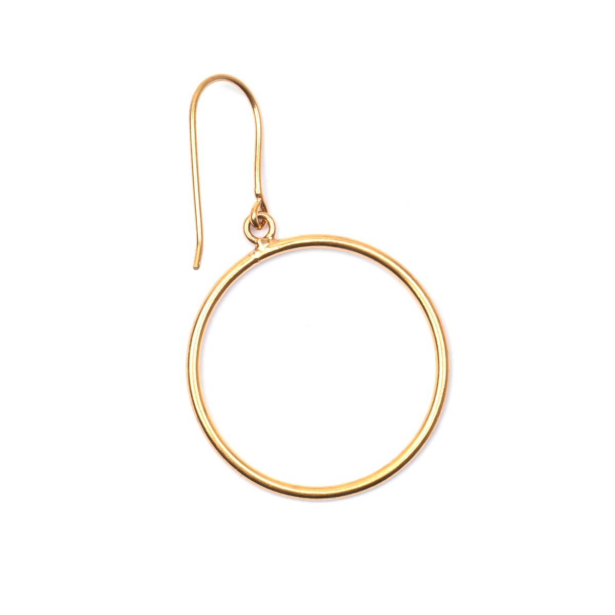 Bronze Hoop Earrings | Dangle Round Earrings 2