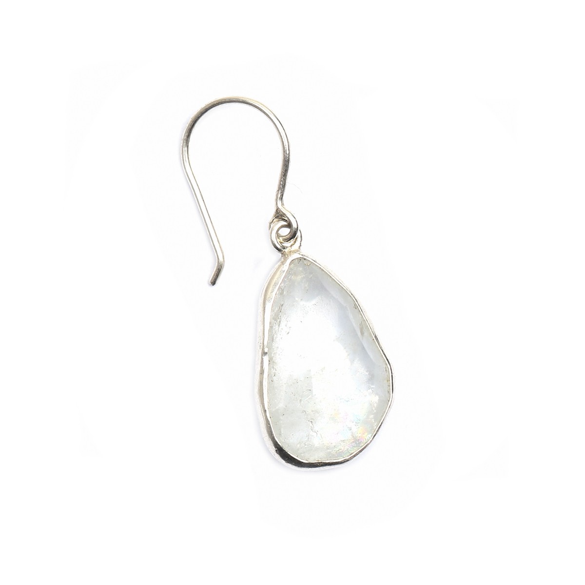 Aquamarine Pear Earrings | Teardrop Silver Earrings 2