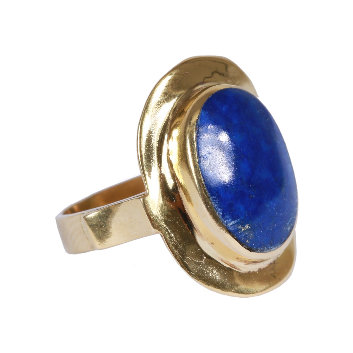 Lapis Lazuli Ring | Round Simple Ring 2