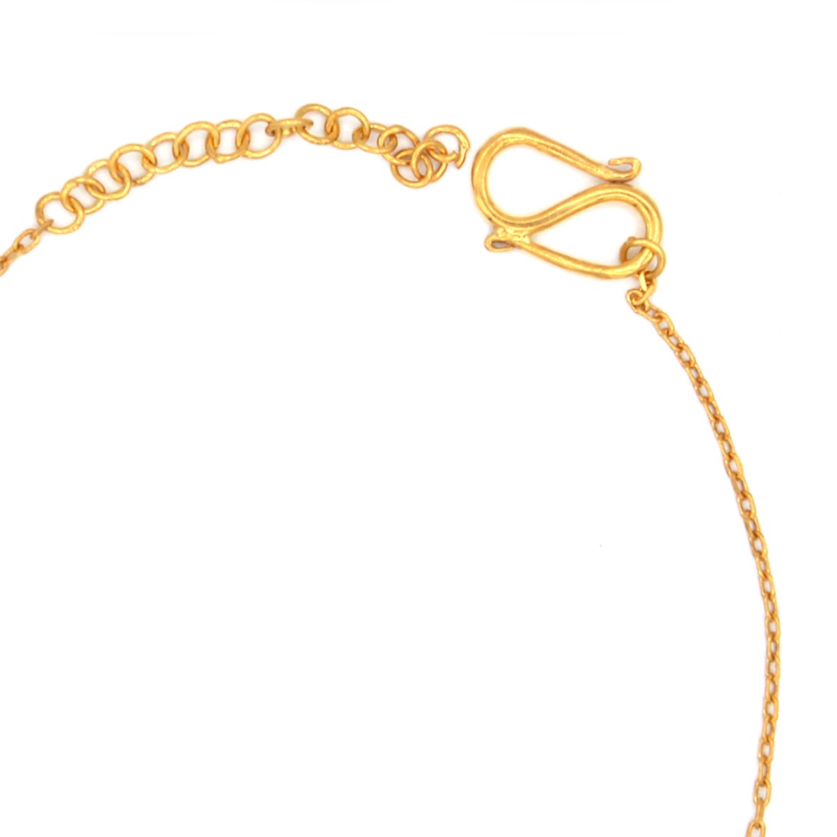 Ruby Turmaline Bracelet | Two Stone Gold Plated Bracelet 3
