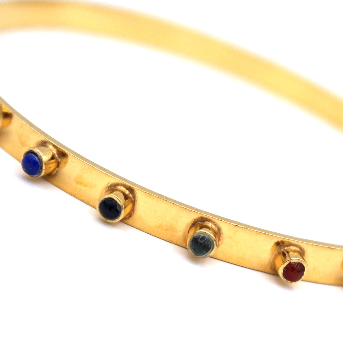 Gold Plated Tennis Style Bracelet | Silver Bangle Bracelet 2