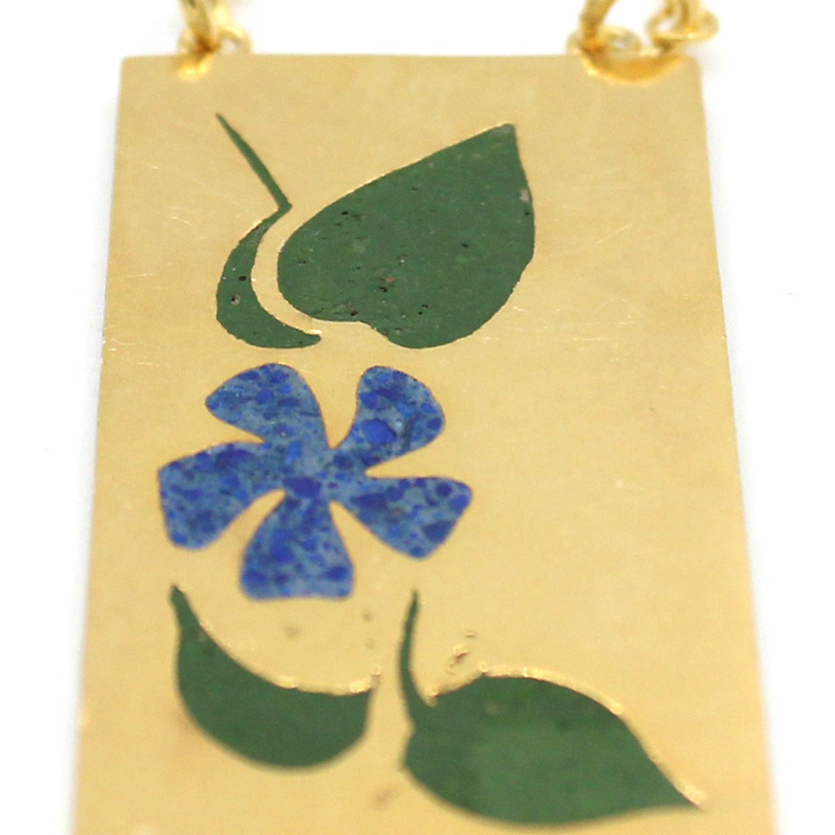Antique Two-Stone Silver Pendant | Gold Plated Drop Locket 3