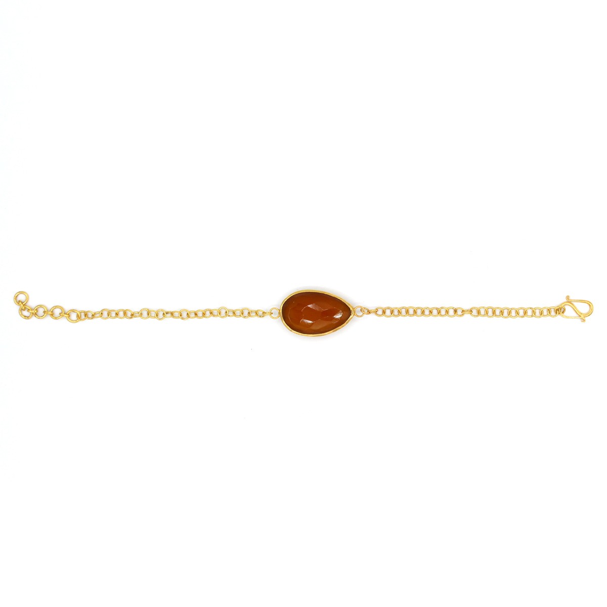 Single Tourmaline Stone Bracelet | Silver Chain Bracelet 2