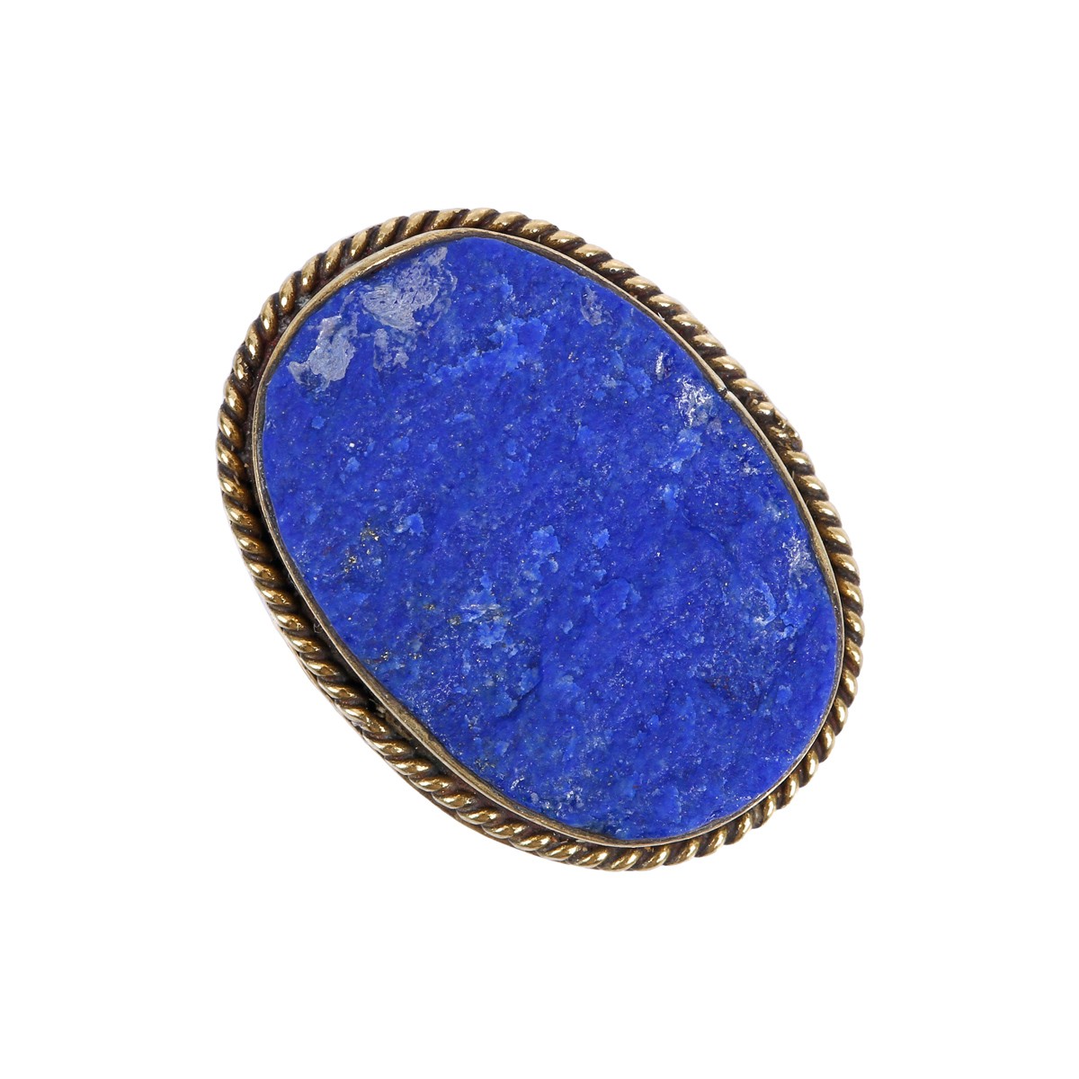 Lapis Silver Cluster Ring | Gold Plated Split Ring 3