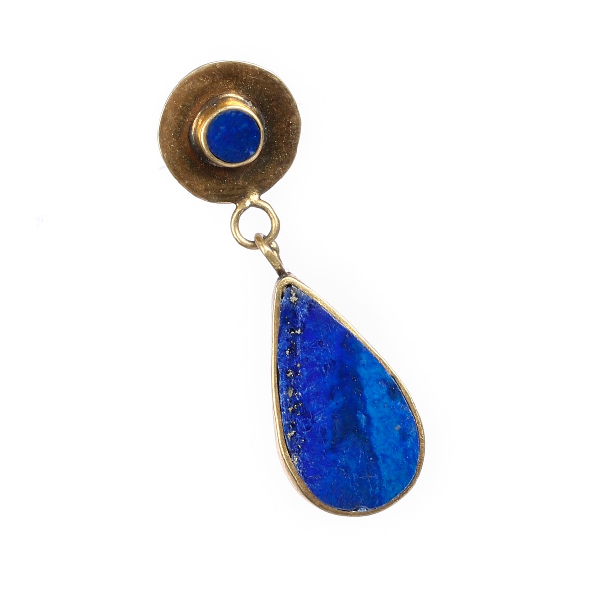 Lapis Lazuli Drop Earrings | Gold Plated Silver Teardrop Earrings 2