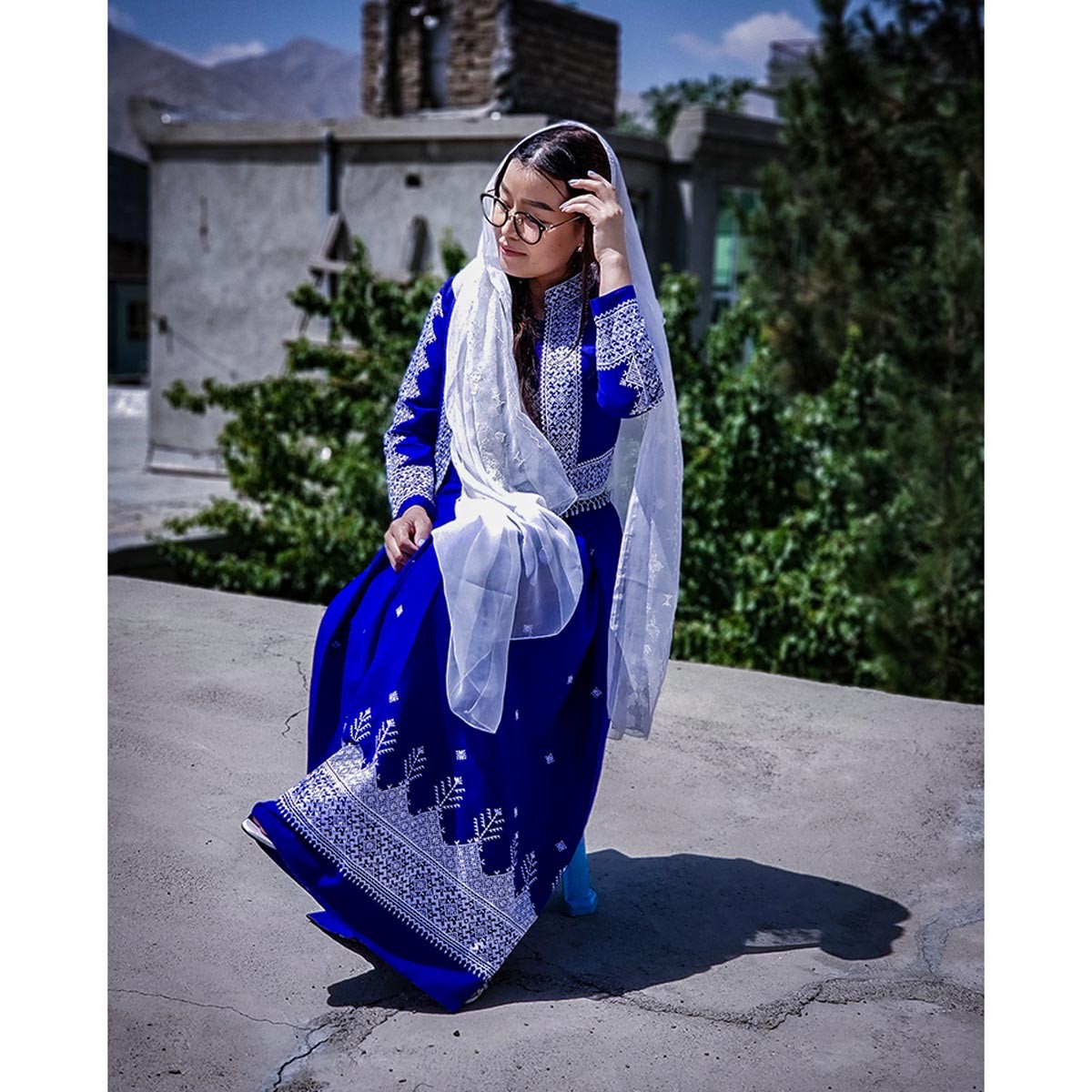 Hazargi Design Party Dress | Hand-embroidered Women Dress 2