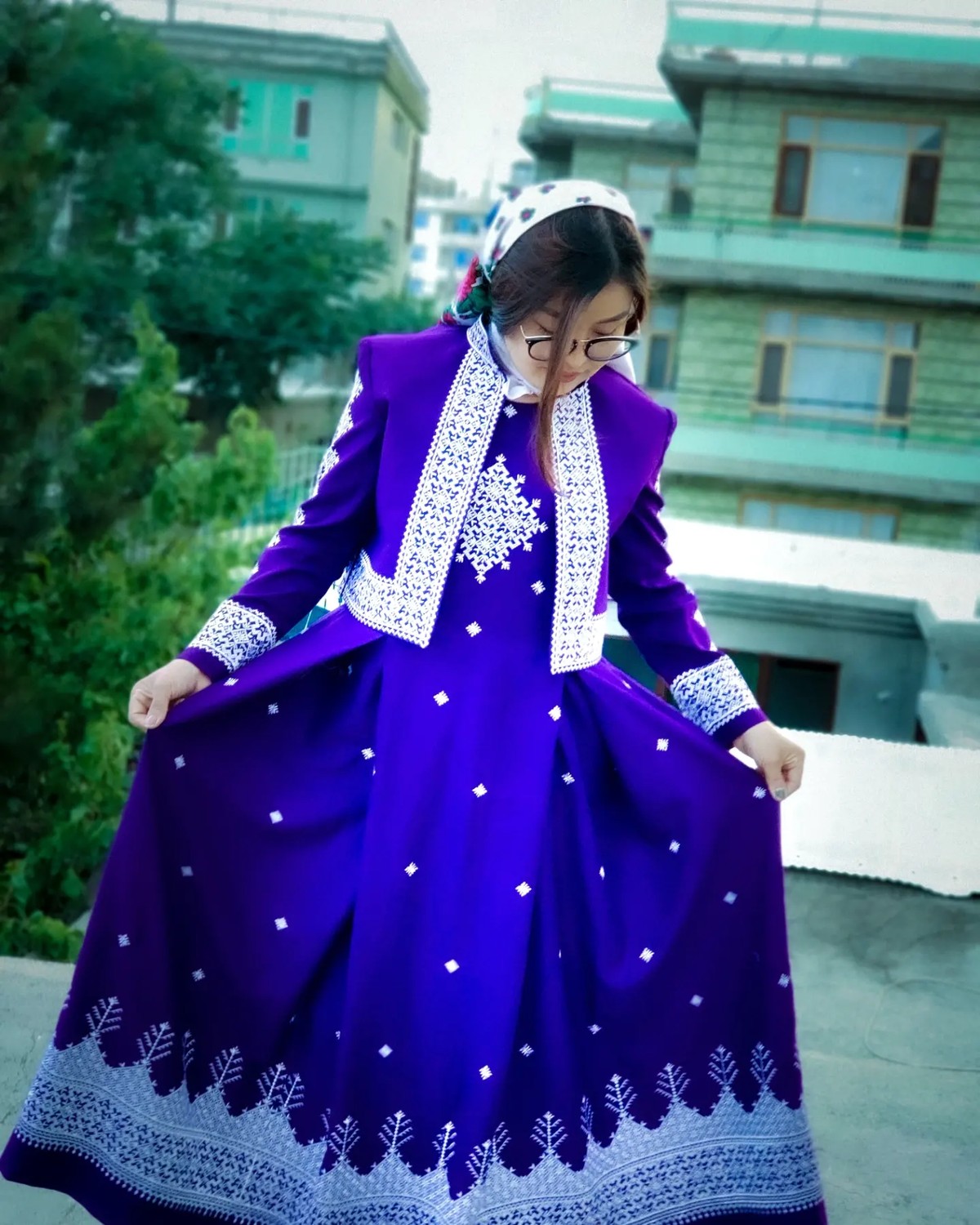 Hazargi Design Party Dress | Hand-embroidered Women Dress 3