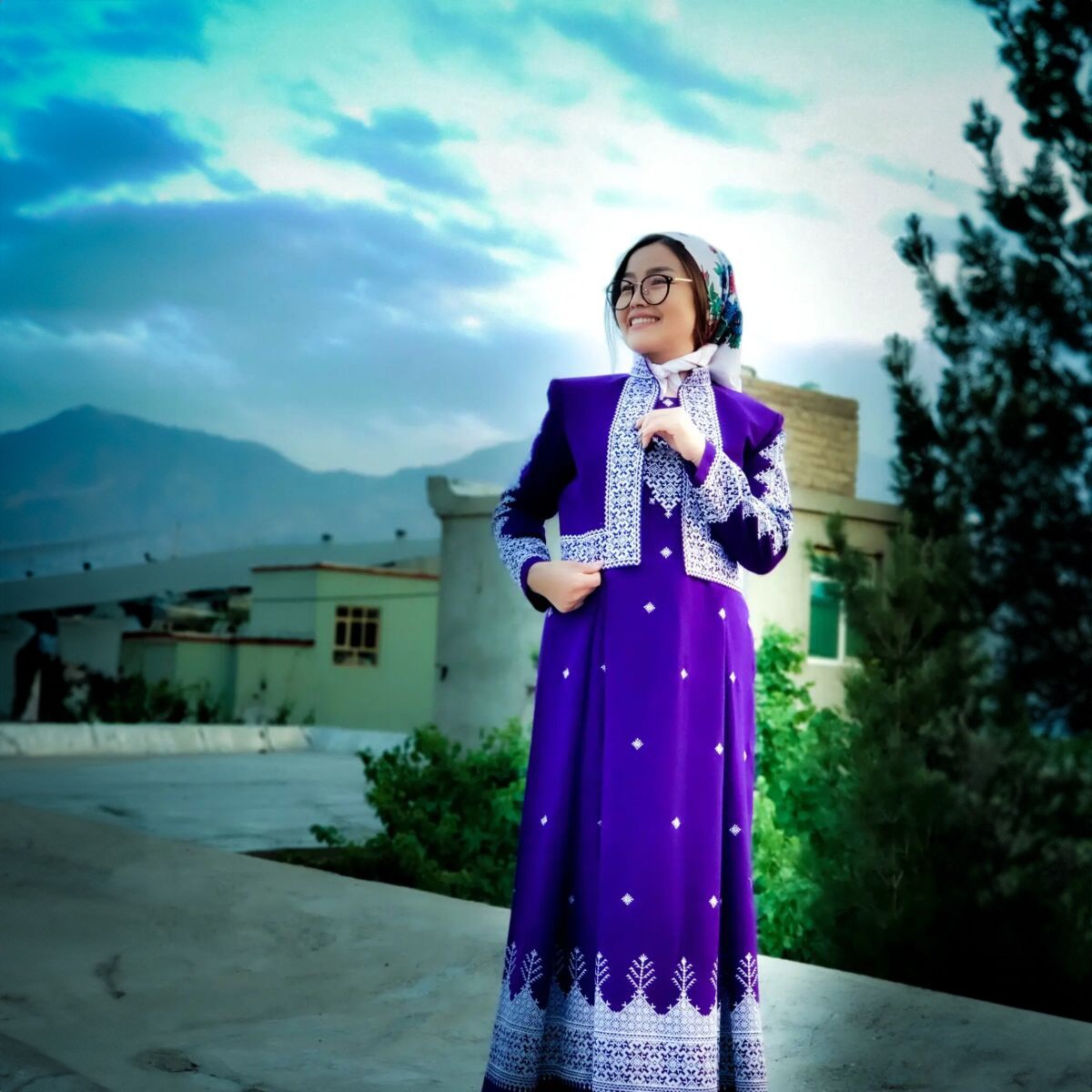 Hazargi Design Party Dress | Hand-embroidered Women Dress 4