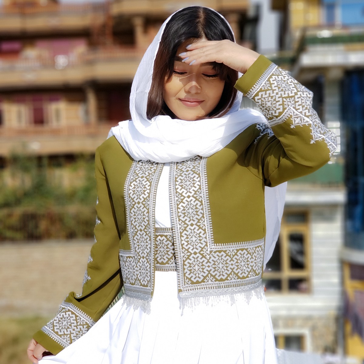 Hazargi Design Party Dress | Hand-embroidered Women Dress 2