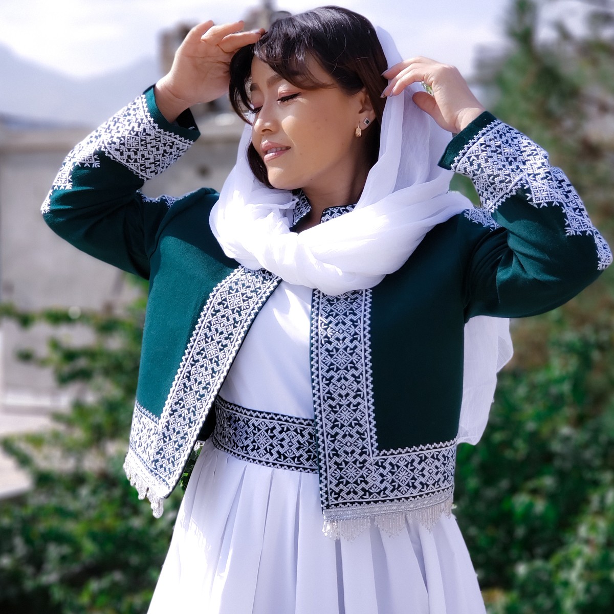 Hazargi Design Party Dress | Hand-embroidered Women Dress 6