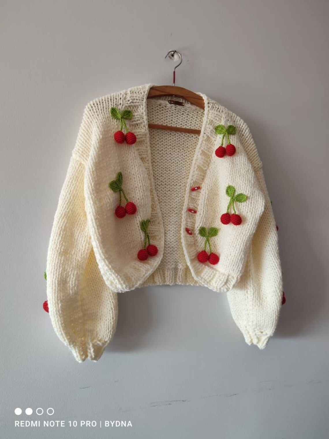 Oversize cotton Cherry cardigan 3