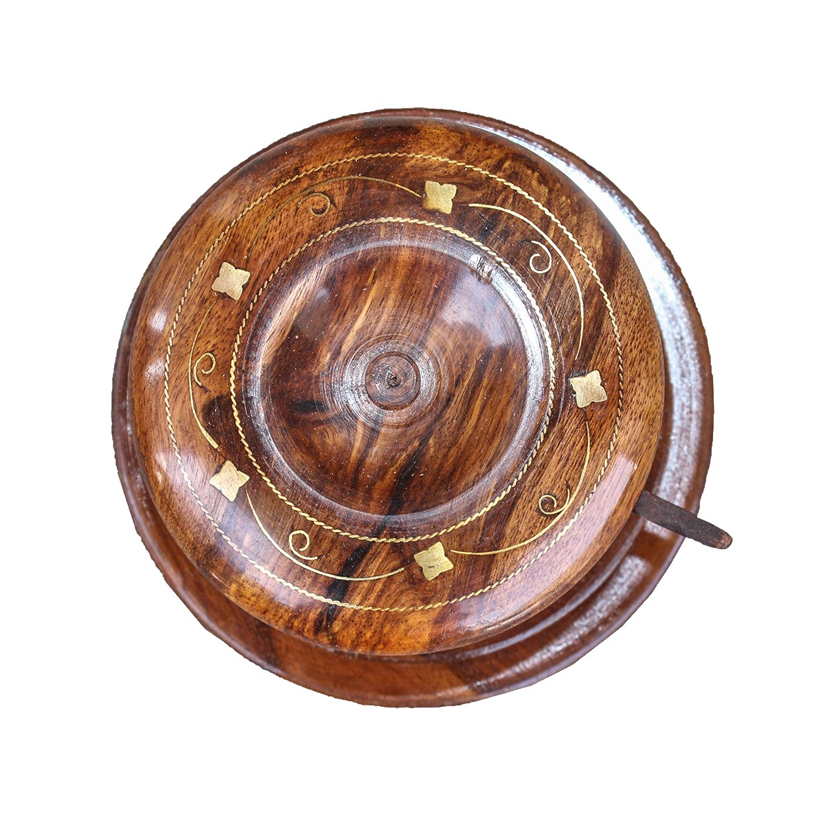 Wooden Sugar Pot | Chocolate Brown Sugar Bowl 1