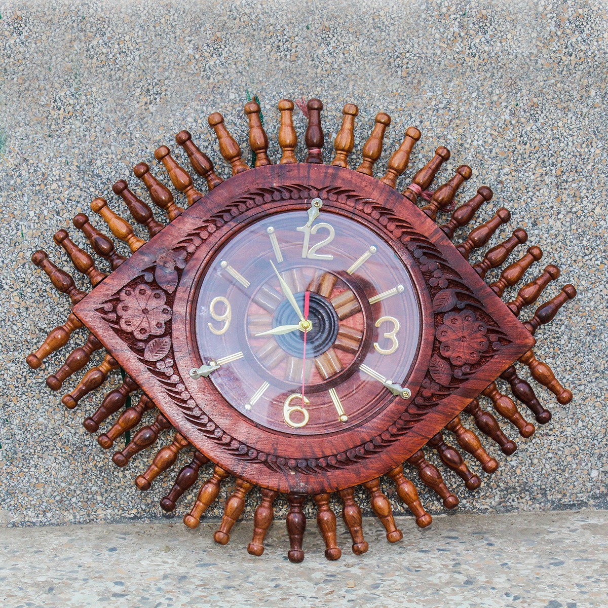Handmade Wooden Clock | Eye Design Wall Clock 1