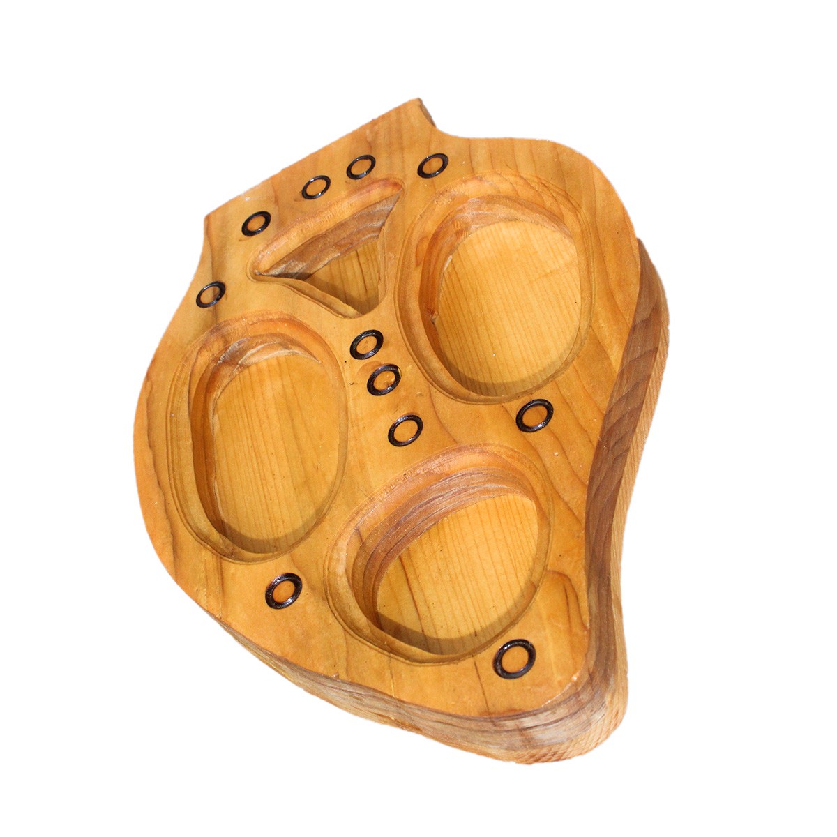 Kunar Dry Fruit Box | Wooden Triangular Candy Dish 3